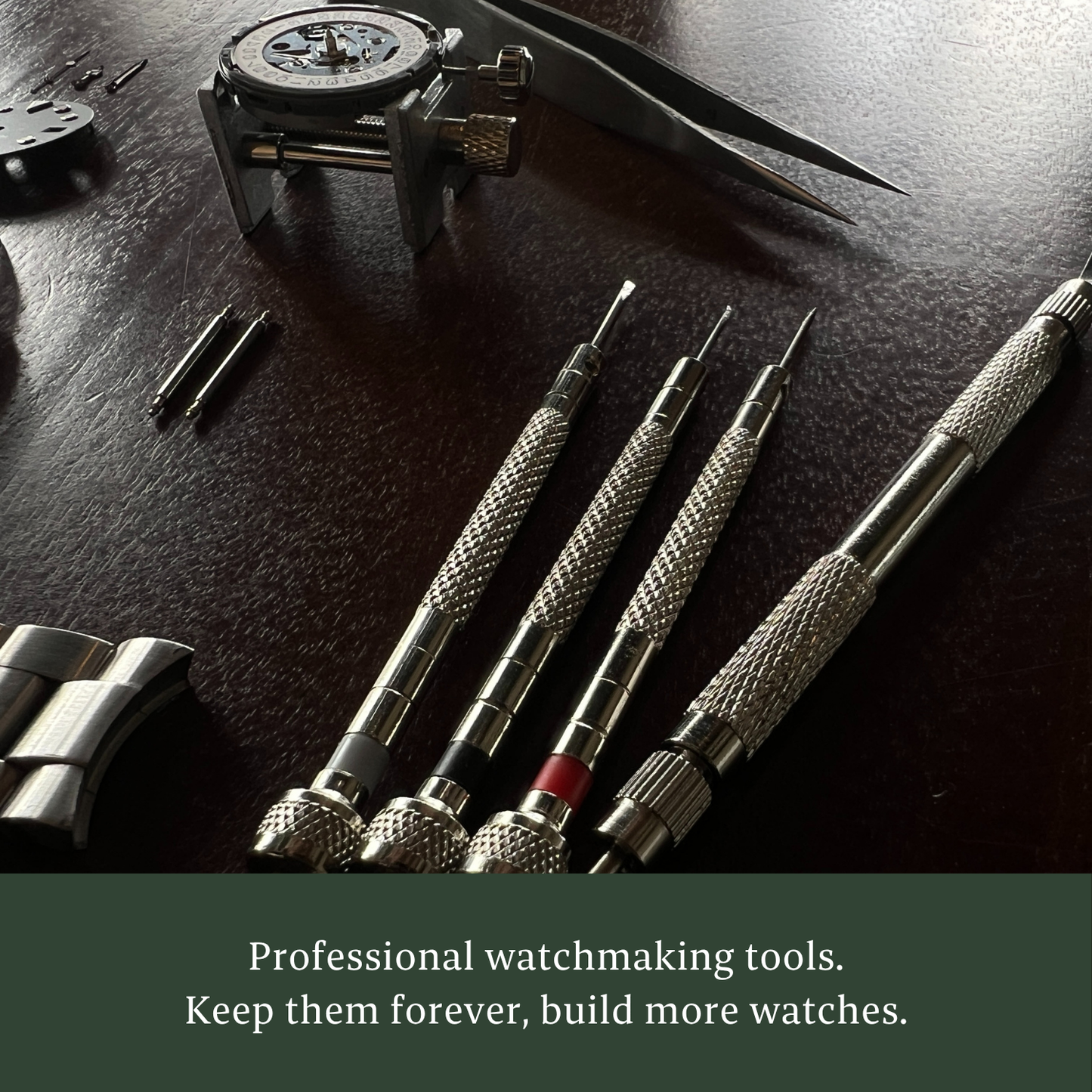 WATCH BUILDING KIT - CLASSIC DRESS WATCH SKELETON - 3 STRAPS INCLUDED