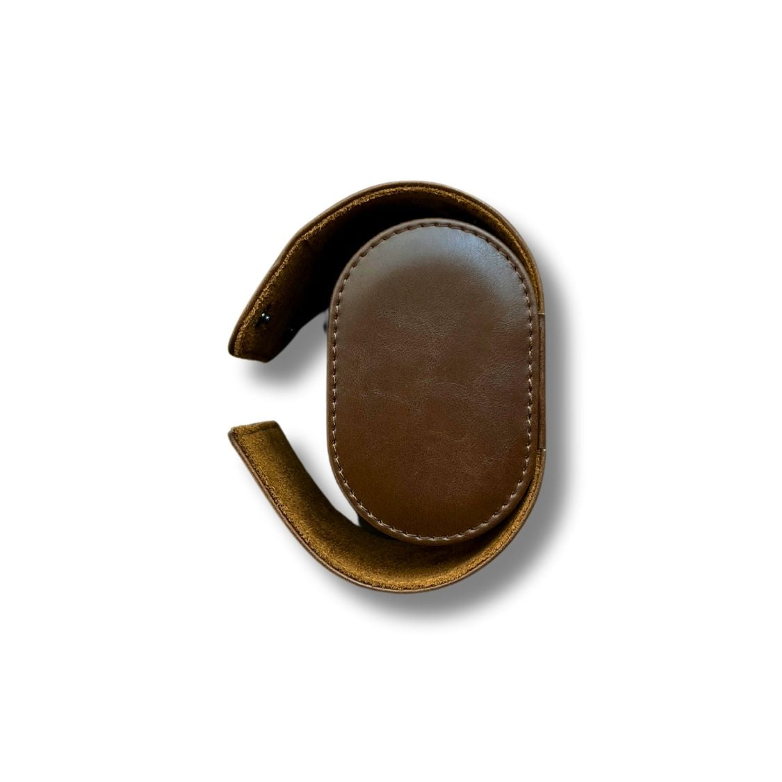 Leather Travel Watchroll Brown - Single Watch