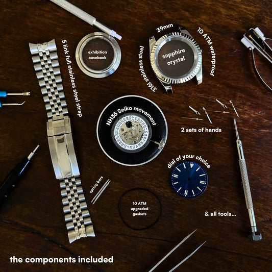 39MM DRESS WATCH BUILDING KIT - PURE DIAL