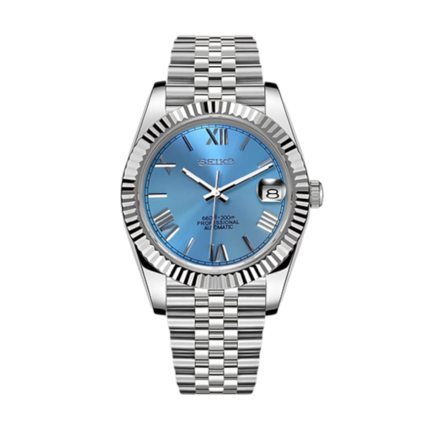 Seikojust Baby Blue Roman Dial