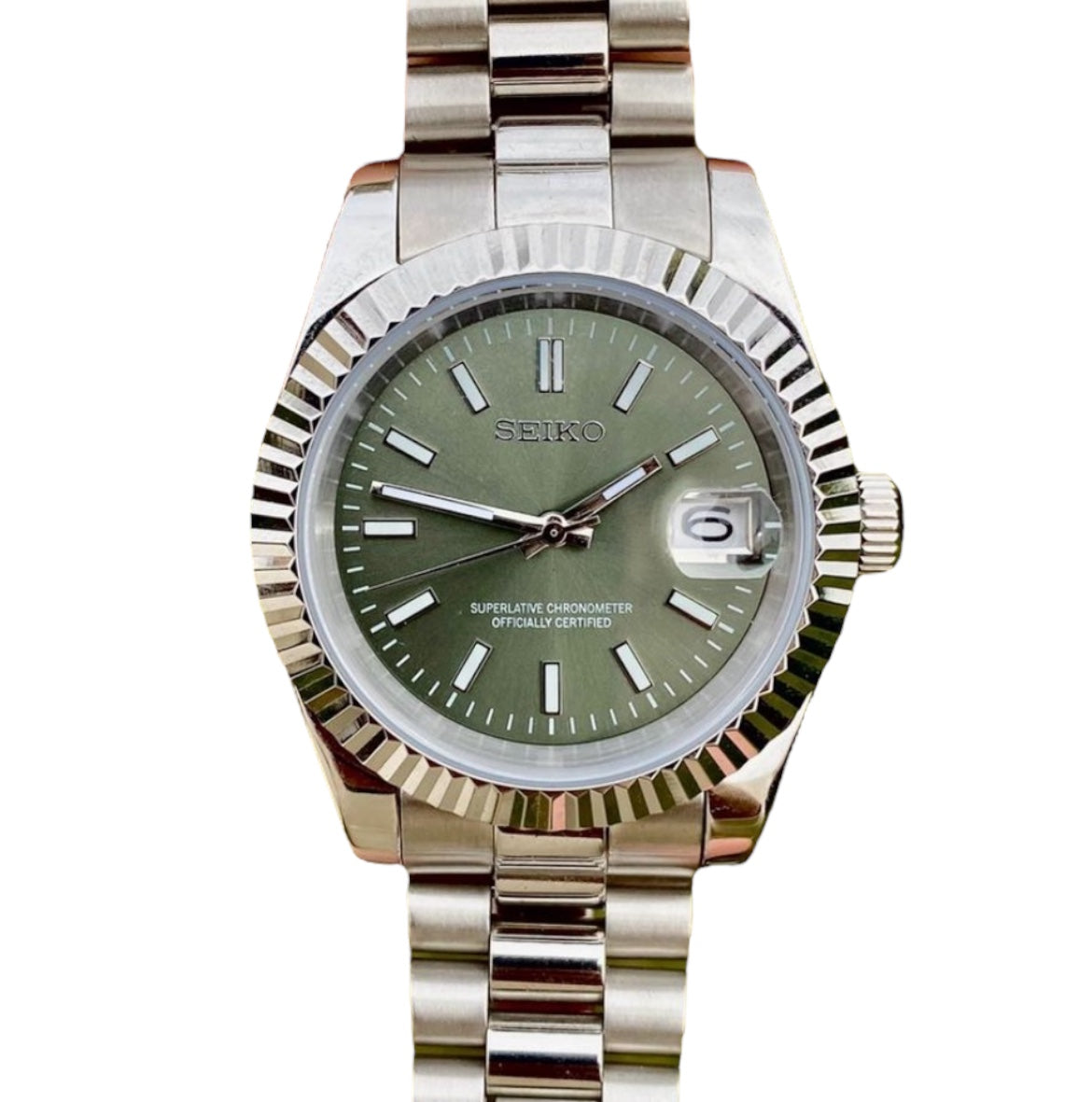 Seikojust Olive Dial President