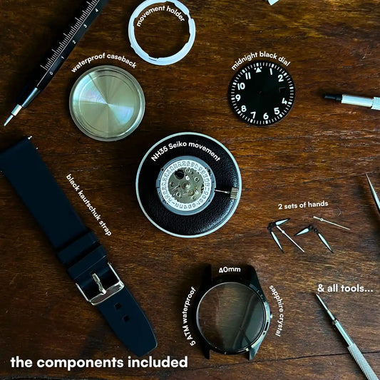 40MM PILOT WATCH BUILDING KIT - OBSIDIAN