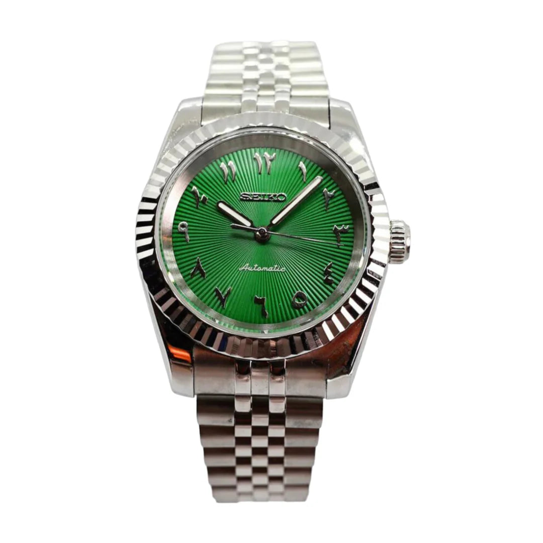 SEIKOJUST GREEN ARABIC Watch