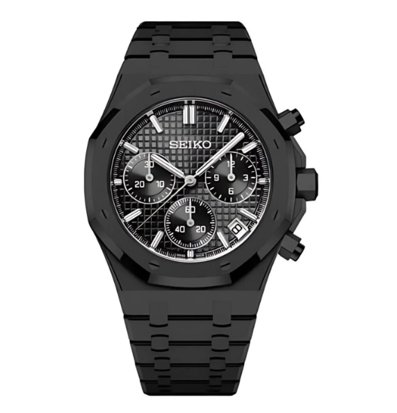 Royal Seikoak All Black Watch