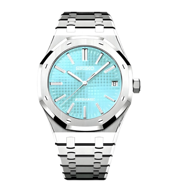 Royal Seikoak Silver Ice Blue Dial Watch