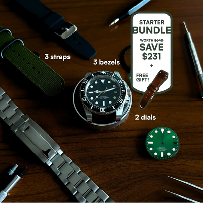 LIMITED STARTER BUNDLE - 42MM DIVE WATCH BUILDING KIT CALENDAR