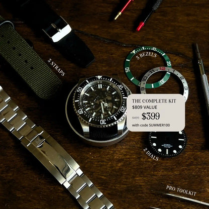 LIMITED STARTER BUNDLE - 42MM DIVE WATCH BUILDING KIT SKELETON