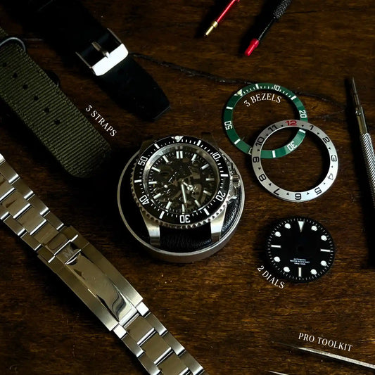 LIMITED STARTER BUNDLE - 42MM DIVE WATCH BUILDING KIT SKELETON